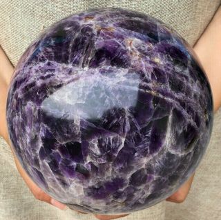 6.  08kg Natural Dreamy Amethyst Sphere Quartz Crystal Ball Healing Hot2881