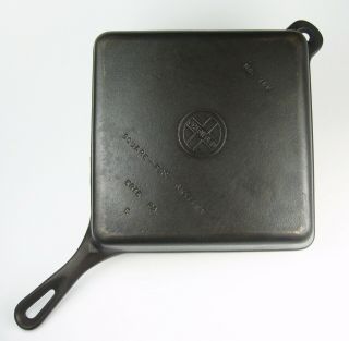 Vintage Griswold Cast Iron Square Fry Skillet 9 1/2 " P/n 768 Small Logo Erie Pa