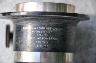 Antique Bauch & Lomb Magic Lantern Slide Projector Lens 2
