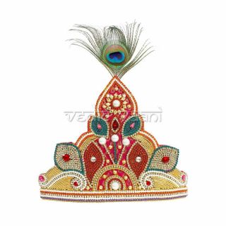 Elegant Headpiece Mukut For God And Goddess Vedic Vaani™