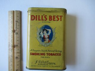 Vintage Tobacco Tin - - Dill 