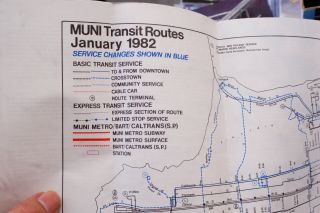 San Francisco Muni - Interim Map - Jan,  1982 3
