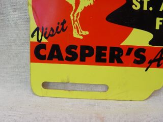 Casper ' s Alligator Farm St.  Augustine Florida Souvenir License Plate Topper 2