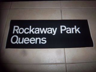Nyc Subway Sign R27 1984 Rockaway Park Queens Roll Sign Urban Transit Ny Vintage