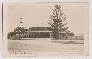 Vintage Postcard Rppc Post Office,  Port Macquarie Nsw 1900s