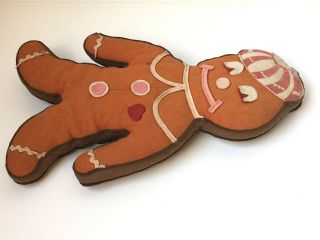 Antique/Vintage Felt Gingerbread Man Doll,  Christmas Cloth Toy 3