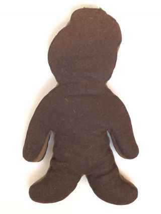 Antique/Vintage Felt Gingerbread Man Doll,  Christmas Cloth Toy 7