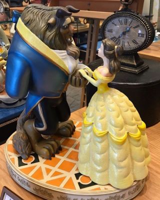 Disney Parks Beauty And The Beast Medium Big Fig Figure Statue Belle & Beast