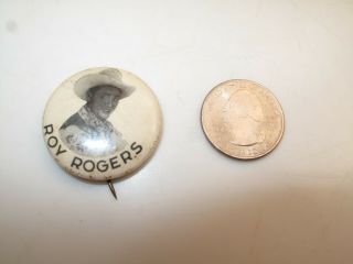 Vtg Roy Rogers Pinbak Pin Back Western Memorabilia 1 1/4 "