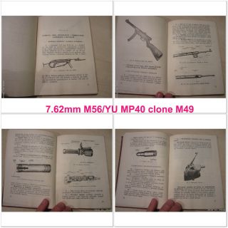 226n Book M56 I M49/57 Submachine Gun Tokarev 7.  62 Mp40 Clone Yu Serbia