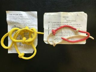 The Yellow Rope & Chameleon Knots By Pavel - Vintage Magic Tricks