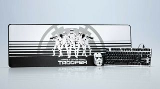 Razer Star Wars Stormtrooper Blackwidow Lite Keyboard Mouse And Mouse Mat Bundle