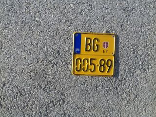 Serbia Moped License Plate