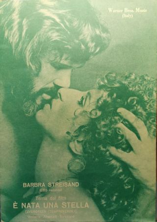 Barbra Streisand È Nata Una Stella Vintage Sheet Music - Rare