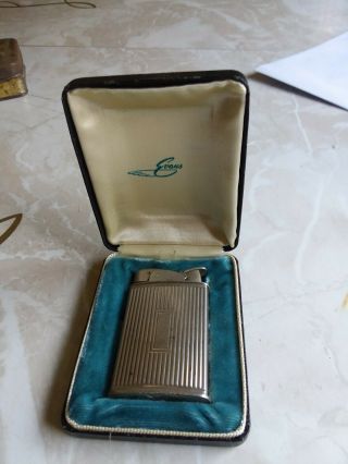 Vintage Evans Lighter W/case
