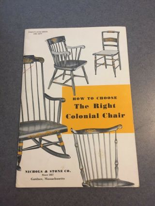 How To Choose The Right Colonial Chair Illustrated Paperback Booklet
