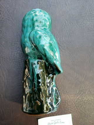 Vintage ceramic blue mountain pottery Owl Mid Century 3