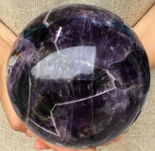 3.  53kg Natural Dreamy Amethyst Sphere Quartz Crystal Ball Healing Hot2880