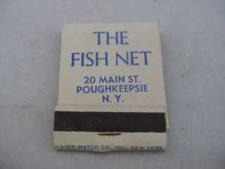Vintage Matchbook: The Fish Net Poughkeepsie York Hudson Valley