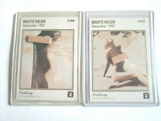 1995 Playboy Gold Foil Chase Card Set of 3 (Brigitte Nielsen) (1BN - 3BN) 4