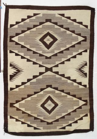 Antique Navajo Native American Indian Rug Crystal Southwest Railroad Textile 6