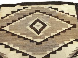 Antique Navajo Native American Indian Rug Crystal Southwest Railroad Textile 8