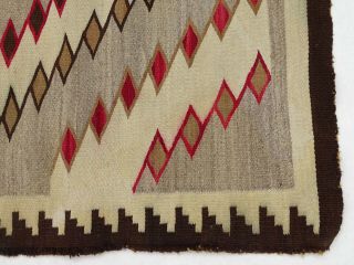 Antique Navajo Native American Indian Rug Eye Dazzler Southwest Railroad Textile 3