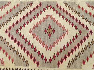 Antique Navajo Native American Indian Rug Eye Dazzler Southwest Railroad Textile 4