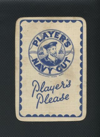 Vintage Swap/Playing Game Card PLAYERS NAVY CUT CIGARETTES MEDIUM - THE SAILOR 2
