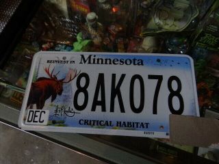 Minnesota Critical Habitat License Plate,  Moose