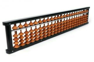 Japanese Tomoe Wood Great Line Soroban Abacus 23 Column A Type 204 - 105 All Wood