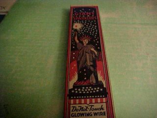 Vintage Sparklers Box Statue Of Liberty Made In Usa