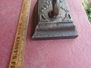 1800 Antique Cast Iron Sad Iron Flat Iron P W Lamb ' s Patent 1862 Civil War Era 3