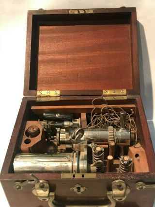 1875 American Steam Gauge Co.  Improved Indicator Steam Engine Tester Gauge & Box