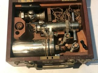 1875 AMERICAN STEAM GAUGE CO.  Improved Indicator Steam Engine Tester Gauge & BOX 8