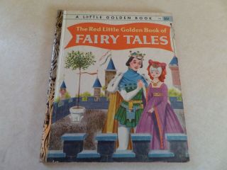 The Red Little Golden Book Of Fairy Tales,  A Little Golden Book,  1958 (a Ed;vintag