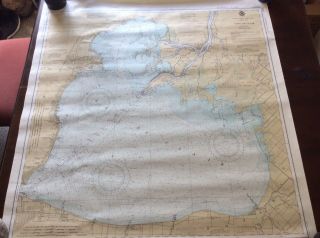 Vtg Lake St.  Clair Nautical Map U.  S Dept Of Commerce National Ocean Survey