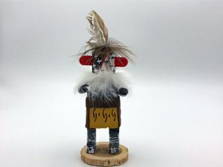 Native American Kachina Doll Handmade " Warrior " Signed