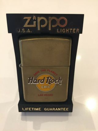 Collectable Hard Rock Café Las Vegas Zippo Lighter.  Dated 1991