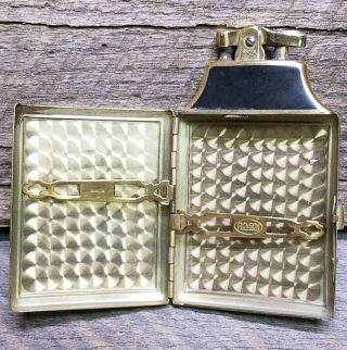 RARE RONSON MASTERPACT AND CASE LIGHTER IN DUREUM PLATE & ENAMEL 5