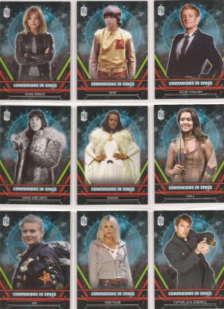 Doctor Who Extra Terrestrial - " Companions In Space " Set Of 12 Chase Cards
