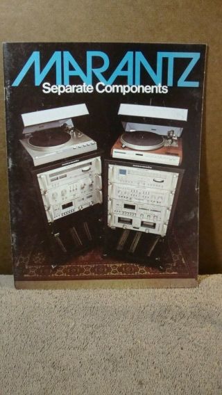 1978 Marantz Separate Components 3250b 1180dc Etc 15 Page Booklet With Specs