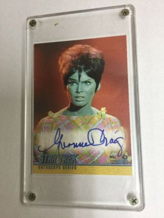 Star Trek Tos - Autograph Card “yvonne Craig” Martha A166