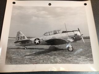 2007 Photo Vintage Military Aircraft Us Navy Snj - 5 Silver Gel