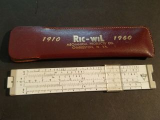 Vintage 1960 Ric - Wil Mechanical Products Pickett Slide Rule