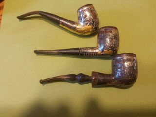 Tobacco pipe Sterling.  old? vintage? Aztec? Rare? 2