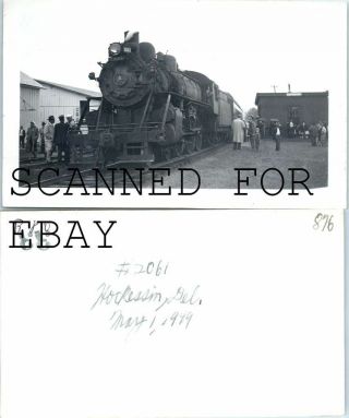 May 1949 B&o 2061 At Hockessin Delaware Station Vintage Railroad Photo