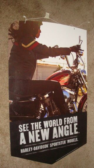 Harley Davidson Motorcycles Display Signs Poster Double Sided Complete Set Of 4