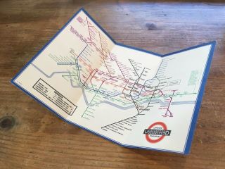 1937 (no.  1) London Underground Pocket Map - Designed By H C Beck