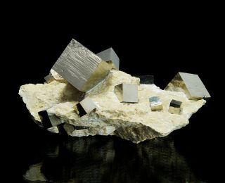 Pyrite Crystals On Matrix From Navajun - Spain